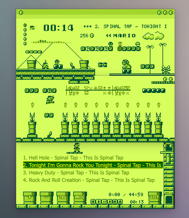 Mario Game Boy skin